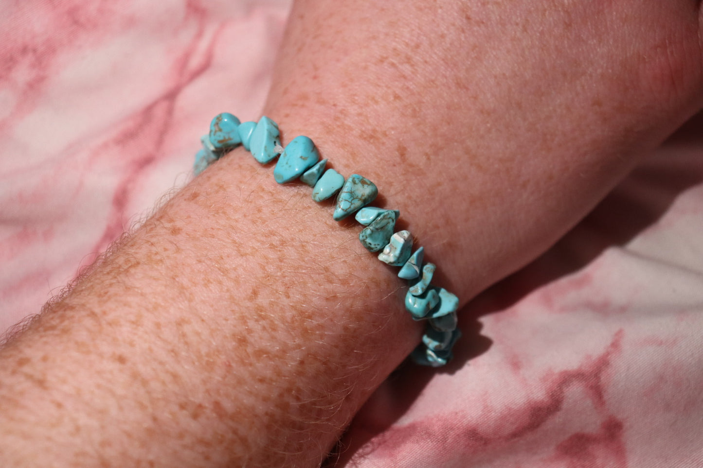 Bracelet en Pierre Turquoise Lilie