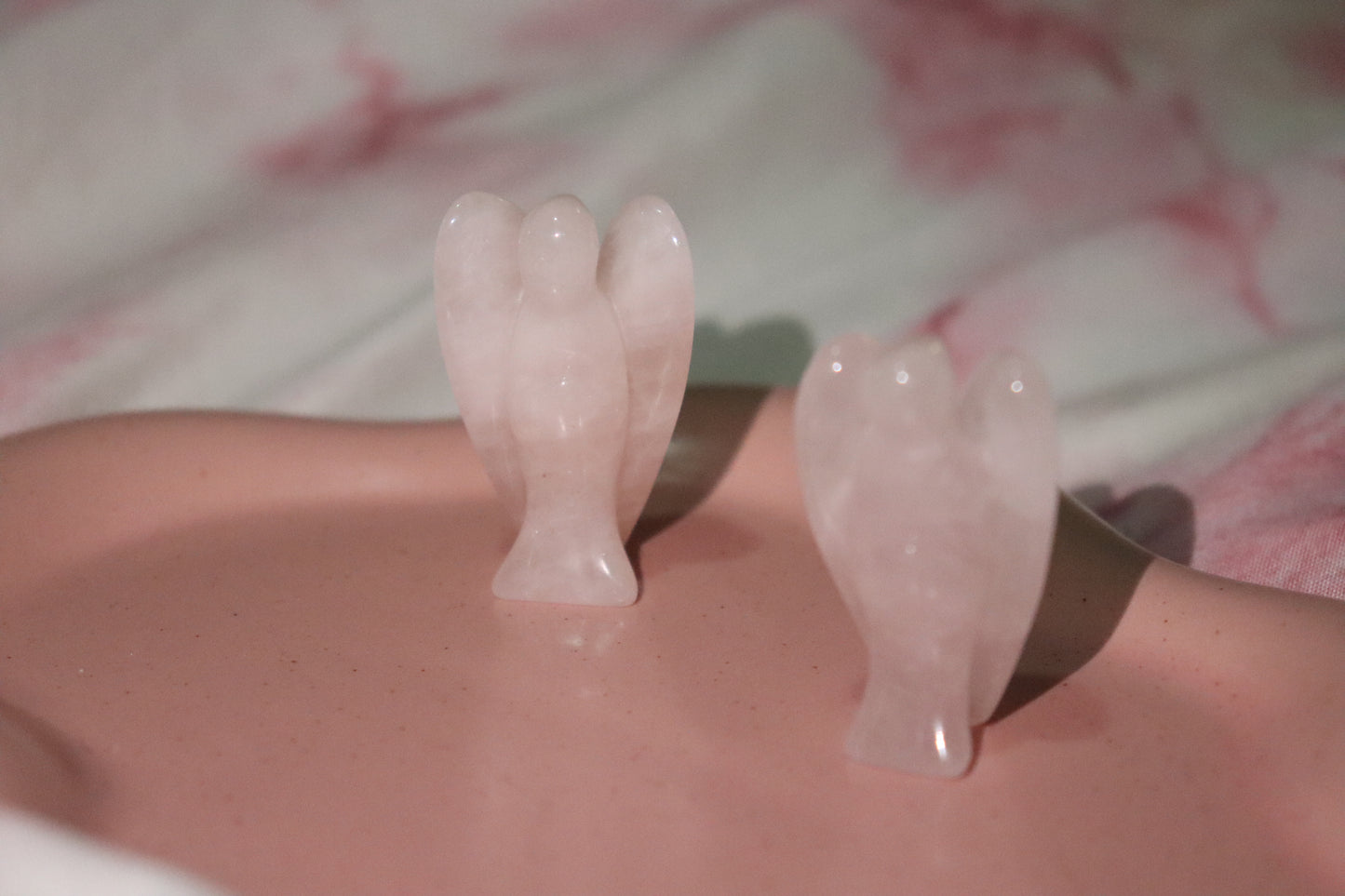 Ange en Quartz Rose